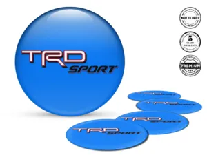 Toyota TRD Adesivi Cupola Epox Logo Decalcomania Cerchio Resina